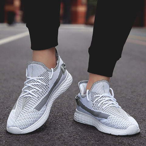 Spring new Men Shoes casual Sneakers Men's Running Shoes Wear-Resistant  Comfortable and breathable mesh professional shoes