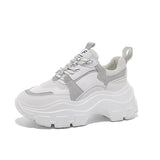 Women's Chunky Sneakers Thick Bottom Platform Vulcanize Shoes Fashion Breathable Casual Running Shoe for Woman Female 2020