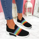 2020 New Fashion Women Sneakers Rainbow Color Handmade Mesh Vulcanize Leisure Shoes Low-top Summer Casual Ladies Shoes Girl Plus