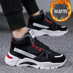 Winter Men's Boots Fashion Thick Bottom Non-slip Warm Winter Shoes For Men Fur Warm Ankle Snow Boots Footwear Male Sneakers 2020