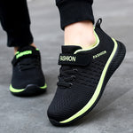 2021 Fashion Kids Sport Shoes Boys Hook&Loop Running Sneakers Breathable Mesh  Casual Sneakers Children Walking Shoes 5-12 Years