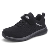 2021 Fashion Kids Sport Shoes Boys Hook&Loop Running Sneakers Breathable Mesh  Casual Sneakers Children Walking Shoes 5-12 Years