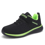 2021 Fashion Kids Sport Shoes Boys Hook&Loop Running Sneakers Breathable Mesh  Casual Sneakers Children Walking Shoes 5-12 Years