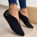 2020 Pointed Toe Suede Women Flats Shoes Woman Loafers Summer Fashion Sweet Flat Casual Shoes Women Zapatos Mujer Plus Size35-43