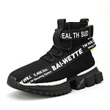 Fashion High Top Sock Breathable Casual Men Shoes 2020 New Man Sneakers Black and White Soft Lightweight Big Size Zapatos Hombre