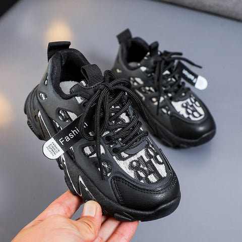 Sport Kids Mesh Sneakers  Leather Anti-slippery Fashion Sneakers Boys Casual Shoes for Children Sneakers Girls Shoes