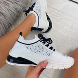 2021 Women Chunky Sneakers Solid Color Platform Shoes Thick Bottom Zipper Women's Vulcanized Shoes Sneakers Zapatos De Mujer