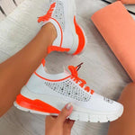 2021 Women Chunky Sneakers Solid Color Platform Shoes Thick Bottom Zipper Women's Vulcanized Shoes Sneakers Zapatos De Mujer