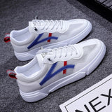 Men's White Casual Sneakers 2021 Summer Mesh Vulcanized Shoes Boys Tenis Sport Shoes Male Sneakers Men Canvas and Leather Shoe