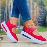 2021 Women Chunky Sneakers Solid Color Platform Shoes Thick Bottom Zipper Women's Vulcanized Shoes Sneakers Zapatos De Mujer