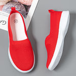 2021 Summer Women Shoes Knitting Sock Women's Sneakers Slip On Shoes Lightweight Flat Women's sports shoes Plus Size Loafers