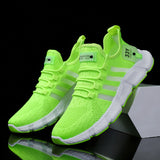 Flying Weave Men's Running Shoes Lightweight Popcorn Sneakers Comfortable Walking Sports Shoes Keep Running Casual Shoes