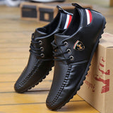 2021 Breathable Solid Color Slip Men Driving Shoes Spring And Autumn New Style Breathable Men's Peas Shoes the British Sneakers