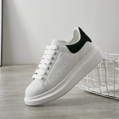 Luxury Mcqueen Shoes for Women Brand Design Alexander White Chunky Sneakers Female Vulcanize Shoes Zapatillas De Deporte X12